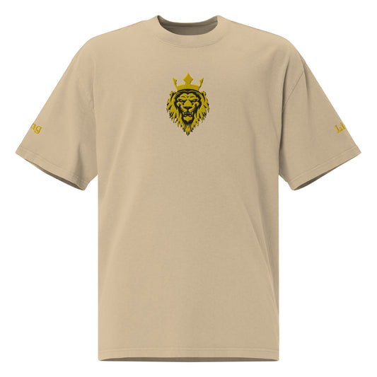 T-shirt King Lion oversize délavé